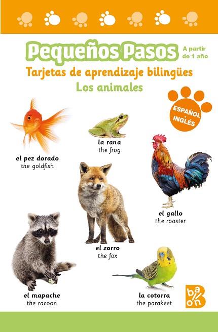 PEQUEÑOS PASOS -TARJETAS DE APRENDIZAJE BILINGÜES - LOS ANIMALES | 9789403230573 | BALLON | Llibres Parcir | Llibreria Parcir | Llibreria online de Manresa | Comprar llibres en català i castellà online