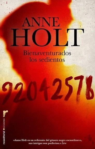 BIENAVENTURADOS LOS SEDIENTOS col roca criminal | 9788499183602 | ANNE HOLT | Llibres Parcir | Llibreria Parcir | Llibreria online de Manresa | Comprar llibres en català i castellà online