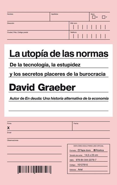 LA UTOPÍA DE LAS NORMAS | 9788434422797 | GRAEBER, DAVID | Llibres Parcir | Llibreria Parcir | Llibreria online de Manresa | Comprar llibres en català i castellà online