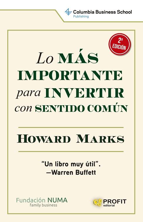 LO MÁS IMPORTANTE PARA INVERTIR CON SENTIDO COMÚN NE | 9788419212306 | MARKS, HOWARD | Llibres Parcir | Llibreria Parcir | Llibreria online de Manresa | Comprar llibres en català i castellà online