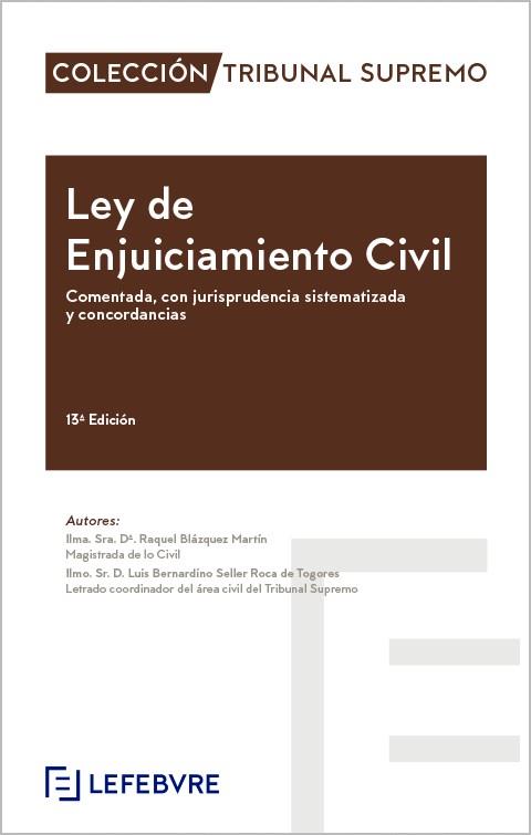 LEY DE ENJUICIAMIENTO CIVIL COMENTADA 13ª EDICIÓN | 9788419896629 | LEFEBVRE-EL DERECHO | Llibres Parcir | Llibreria Parcir | Llibreria online de Manresa | Comprar llibres en català i castellà online